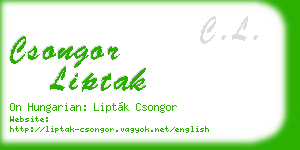 csongor liptak business card