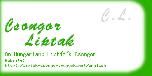 csongor liptak business card